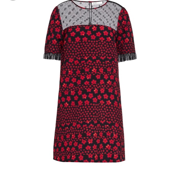NWT BCBGeneration Black Red Floral Dress - Picture 5 of 6